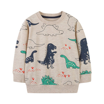 Baby Kid Boys Dinosaur Print Hoodies Swearshirts