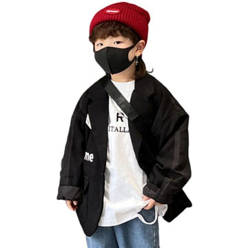 Fashion Baby Kid Boys Letters Blazers Coats