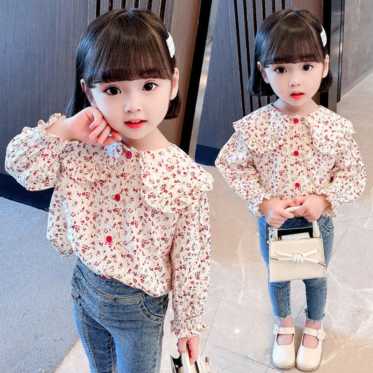 Baby Kid Girls Print Tops