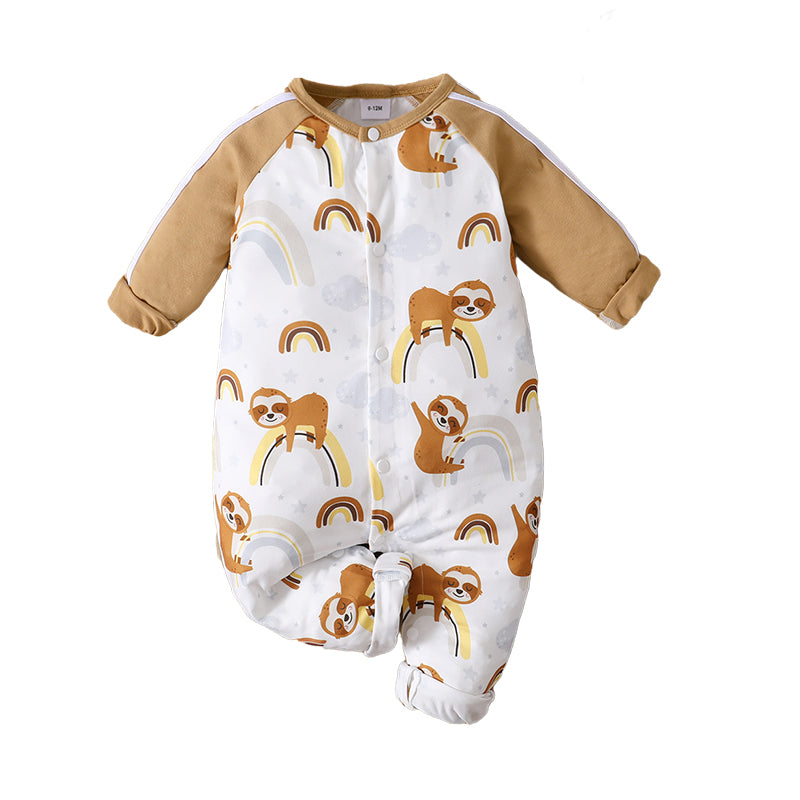 Baby Kid Unisex Cartoon Print Jumpsuits