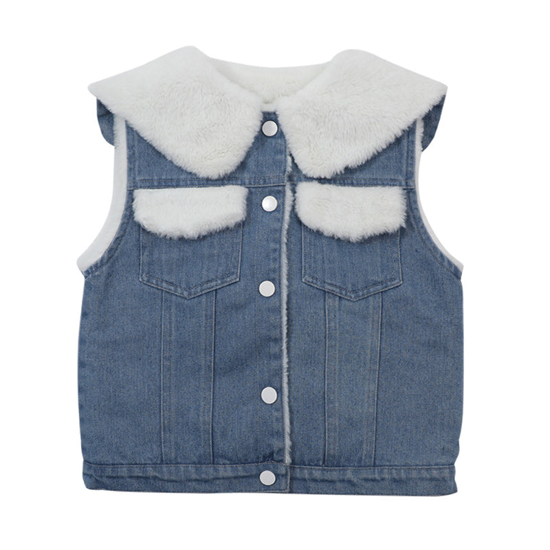 Baby Kid Girls Fruit Expression Vests Waistcoats