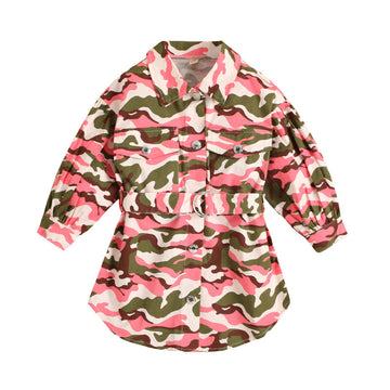 Baby Kid Girls Camo Jackets Outwears