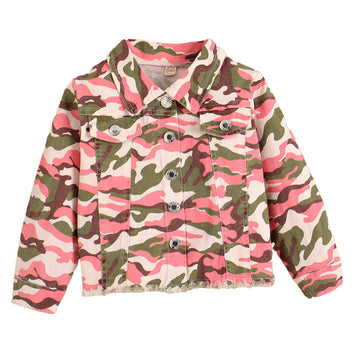 Baby Kid Girls Camo Print Jackets Outwears