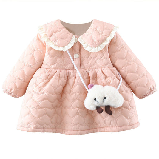 Baby Girls Solid Color Coats