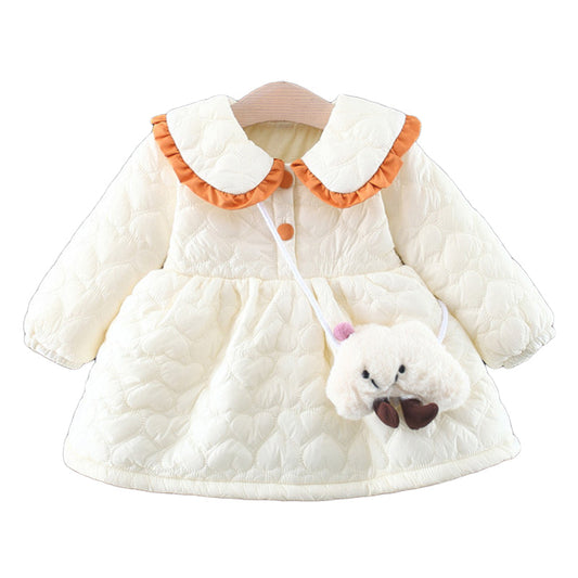 Baby Girls Solid Color Coats