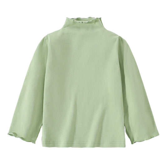 Baby Kid Girls Solid Color Tops