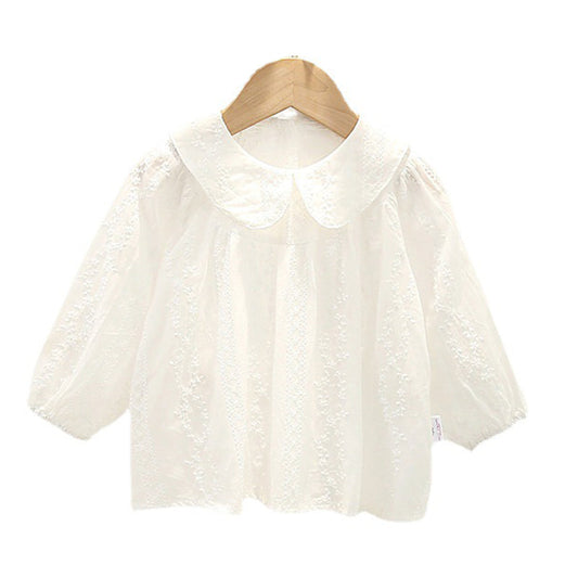 Baby Kid Girls Embroidered Tops