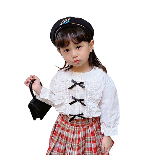 Baby Kid Girls Bow Tops