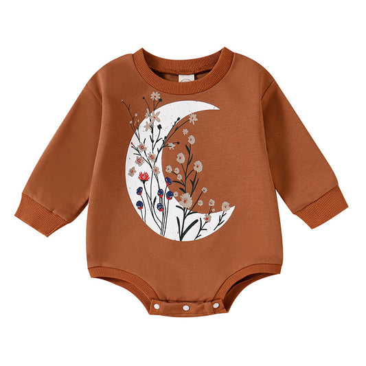 Baby Kid Unisex Flower Print Hoodies Swearshirts