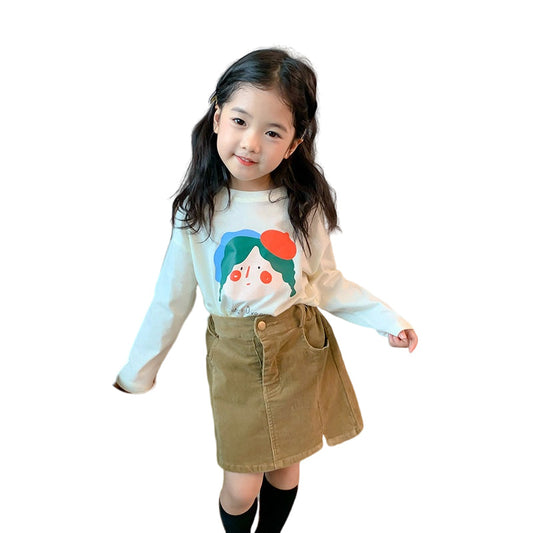 Baby Kid Girls Cartoon Print Tops