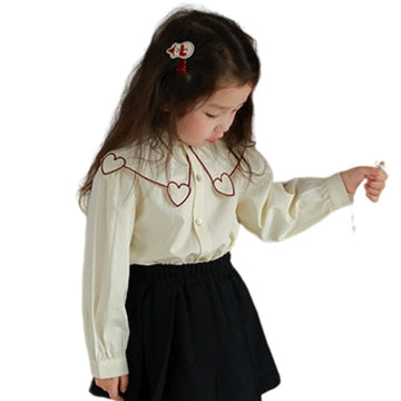 Baby Kid Girls Love heart Blouses