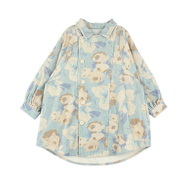 Baby Kid Girls Flower Print Coats And Pants