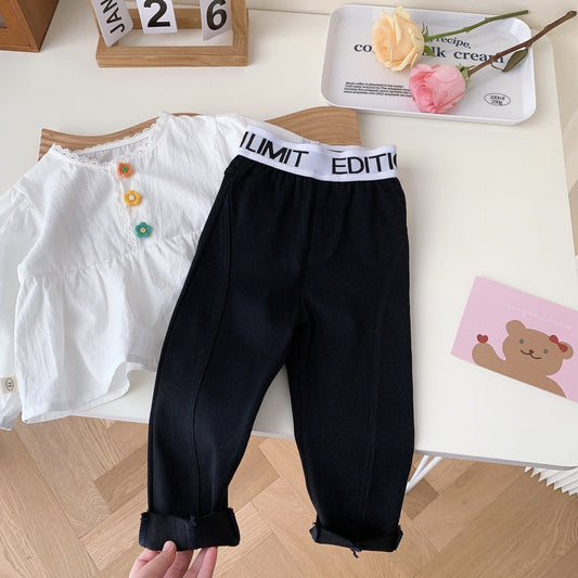 Baby Kid Girls Letters Pants