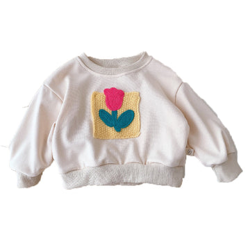 Baby Kid Girls Flower Hoodies Sweatshirts