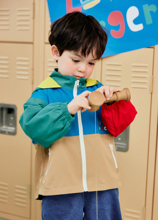 Baby Kid Boys Letters Color-blocking Jackets Outwears