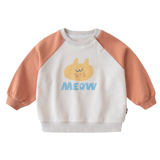 Baby Kid Girls Cartoon Print Hoodies Sweatshirts