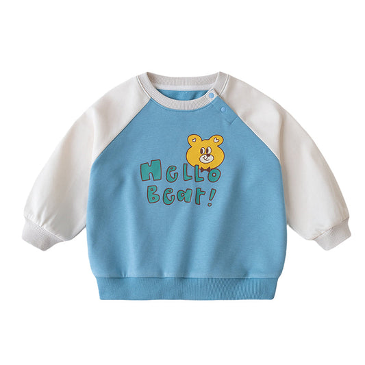 Baby Kid Girls Cartoon Print Hoodies Sweatshirts