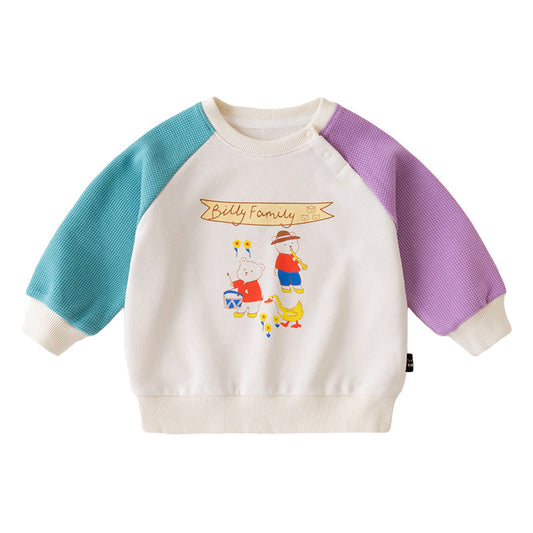 Baby Kid Unisex Letters Cartoon Hoodies Sweatshirts