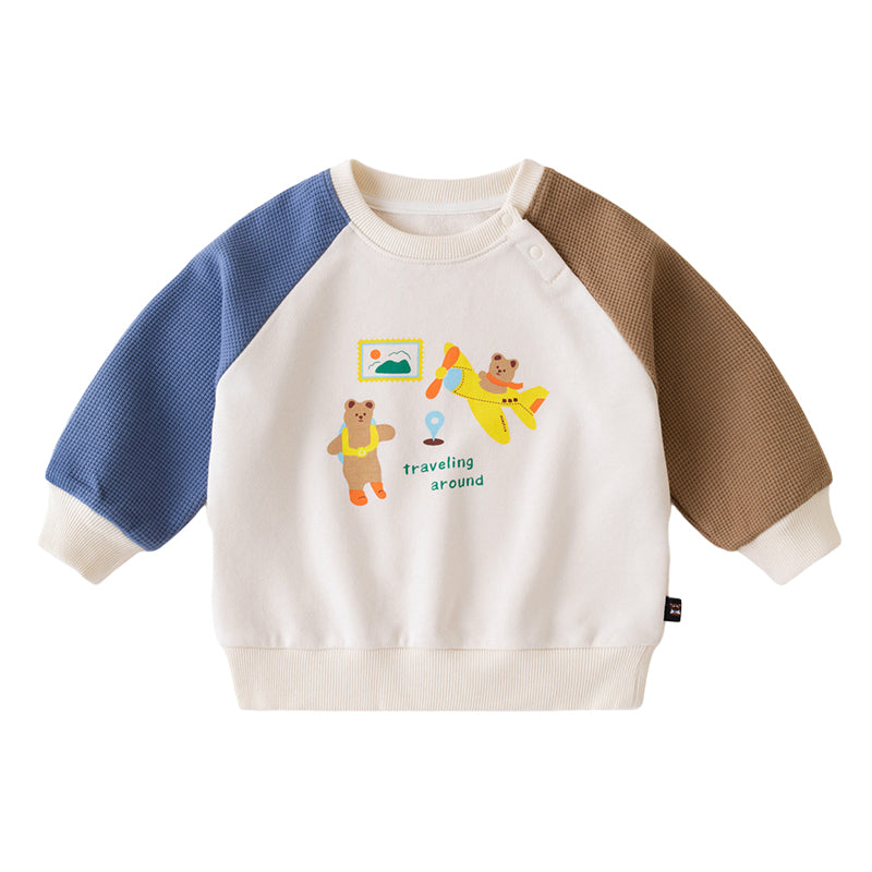Baby Kid Unisex Letters Cartoon Hoodies Sweatshirts
