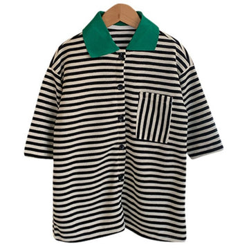 Baby Kid Girls Striped Coats