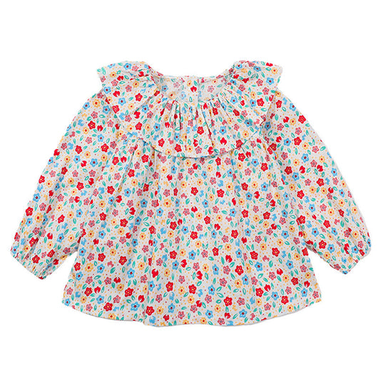 Baby Kid Girls Flower Print Tops