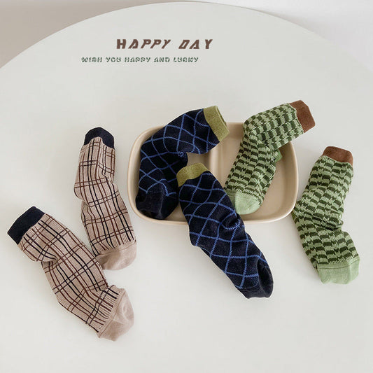 Boys Checked Accessories Socks