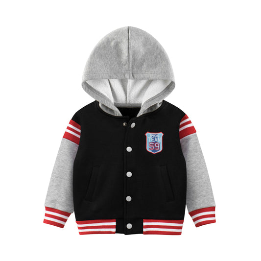 Baby Kid Boys Striped Color-blocking Jackets Outwears