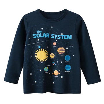 Baby Kid Boys Galaxy Print Tops