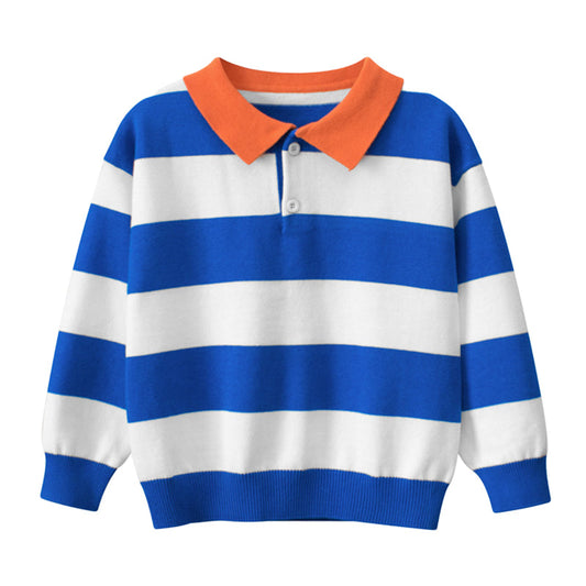 Cute Baby Kid Boys Striped Sweaters Knitwear