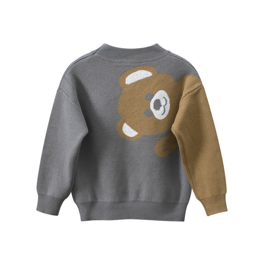 Cute Baby Kid Boys Cartoon Sweaters Knitwear