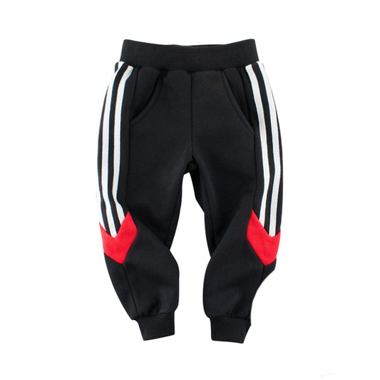 Baby Kid Boys Striped Color-blocking Pants