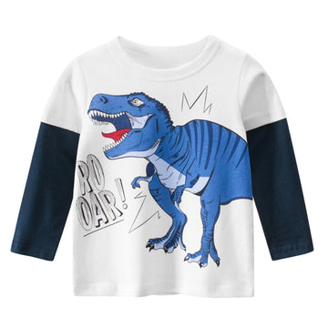 Baby Kid Boys Dinosaur Print Tops