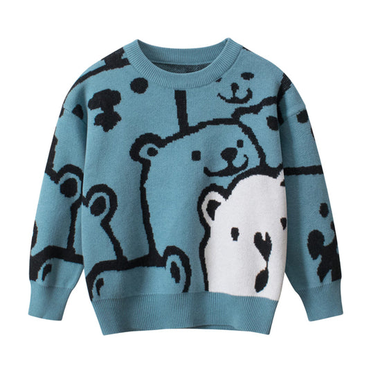 Baby Kid Boys Cartoon Sweaters