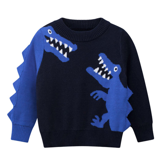 Baby Kid Boys Dinosaur Cartoon Crochet Sweaters