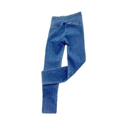 Baby Kid Girls Solid Color Jeans Leggings