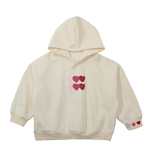 Baby Kid Girls Love heart Print Valentine's Day Hoodies Sweatshirts