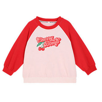 Baby Kid Big Kid Girls Letters Color-blocking Hoodies Sweatshirts