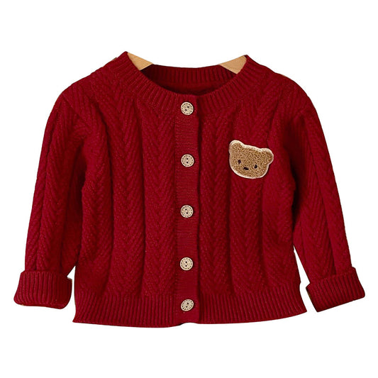 Baby Girls Cartoon Cardigan Knitwear