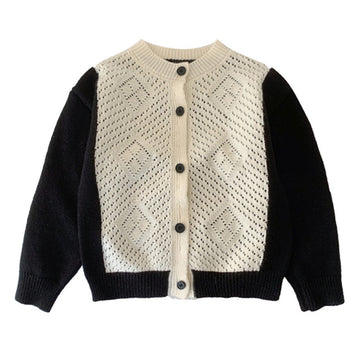 Cute Baby Kid Boys Color-blocking Cardigan