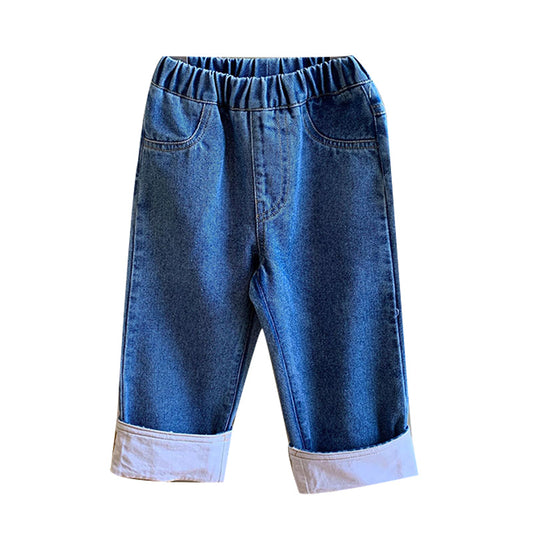 Baby Kid Girls Color-blocking Pants