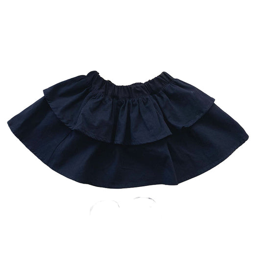 Baby Kid Girls Striped Bow Rompers And Tops And Solid Color Skirts