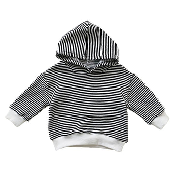 Baby Kid Girls Striped Hoodies Sweatshirts And Solid Color Dresses