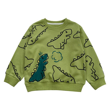 Baby Kid Boys Dinosaur Animals Print Hoodies Sweatshirts