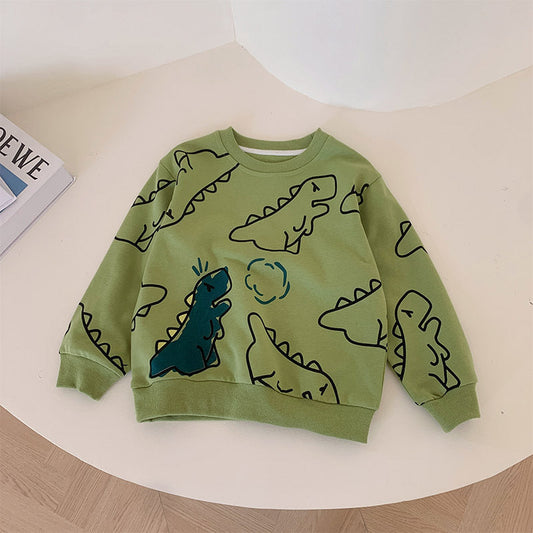 Baby Kid Boys Dinosaur Animals Print Hoodies Sweatshirts