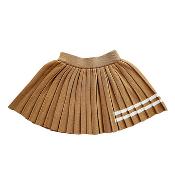 Cute Baby Kid Girls Striped Knitwear Skirts