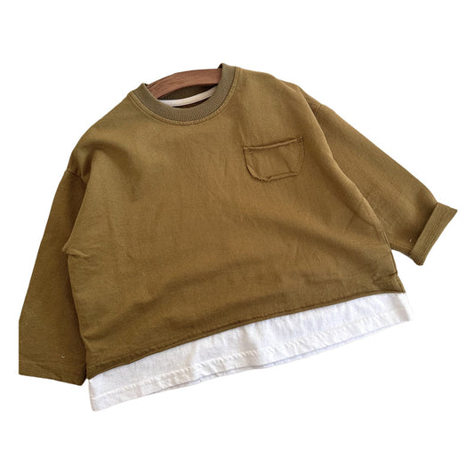 Baby Kid Boys Color-blocking Hoodies Sweatshirts