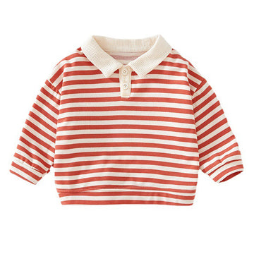 Baby Kid Girls Striped Hoodies Sweatshirts