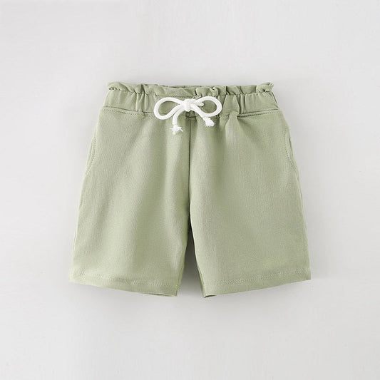 Baby Kid Girls Solid Color Shorts