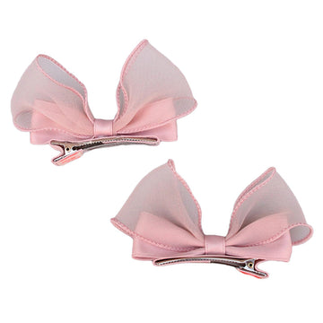 Girls Solid Color Bow Accessories Headwear