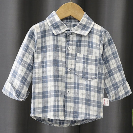 Baby Kid Boys Checked Tops